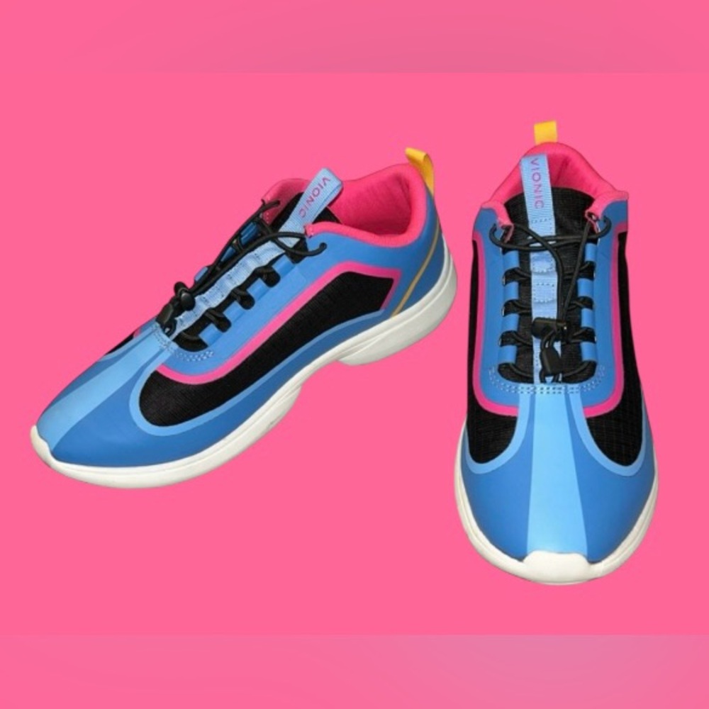 💙 NWOT! VIONIC GUINN Women's Bungee Lace Athletic Walking Shoe - WATERPROOF!!